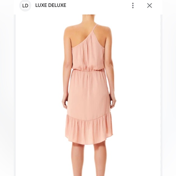 Luxe Deluxe NWT Look Twice One Shoulder Ruffle Dress Size 4 - Picture 2 of 16